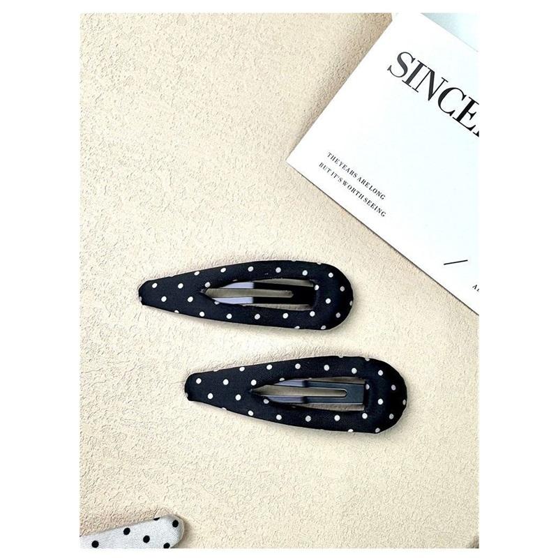 Korean Dot Plush Side Hair Clips Elegant Bangs Barrettes Women Pair Hair Accessories
