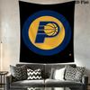 Indiana Pacers Wood Logo Tapestry Background Cloth Fashion Print Background Wall Hanging Cloth Wall Covering Decoration Work Of Art