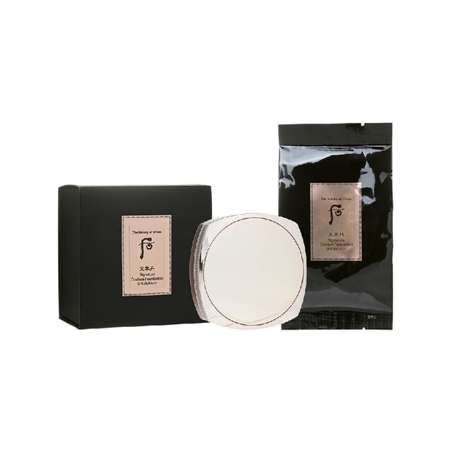THE WHOO - Cheonyuldan Signature Cushion Foundation Set - 2 Types 2023 Version - #21