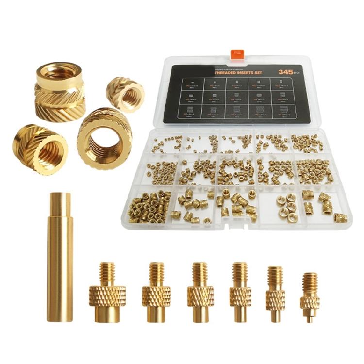

Machined Brass Heat Insert Nut Kit For 3D Printing 2-8 Brass Threaded Nut 3D Printer Accessory 1