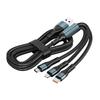 120W 3-in-1 Braided Type-C Super Fast Charger for Huawei
