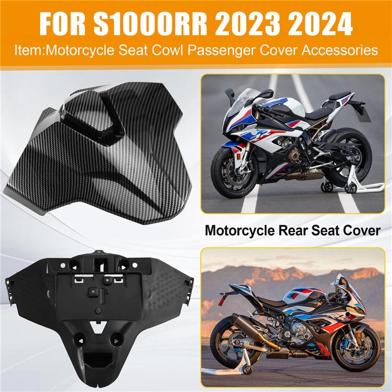 

NEW-Motorcycle Accessories Pillion Fairing Rear Seat Cover Passenger Tail Back Cover Cowl For BMW S1000RR 2025 2025