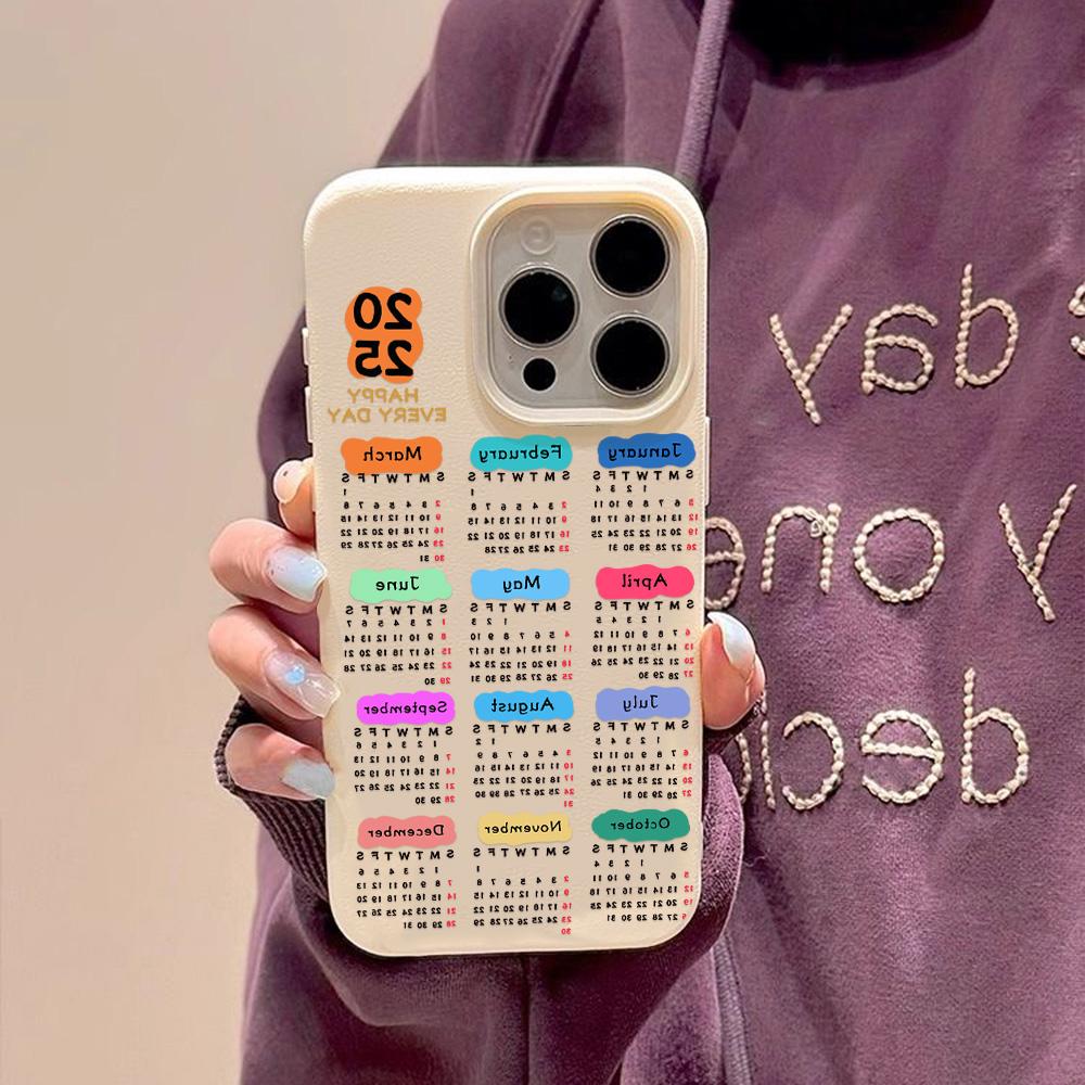 Husă pentru telefon cu senzație de piele pentru iPhone 11 13 16 Pro Max iPhone XR XS Max 14 15 Pro Max 12 13 Pro Max 16 Plus 13 Pro 14 Pro desene animate pictate Macaron Culori