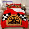 Classic Bbs Wheel Three-piece Set (1 * Duvet Cover + 2 * Pillowcase, Without Core) 2D Flat Duvet Cover and Pillowcase Christmas Birthday Gift