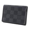 LOUIS VUITTON Anneveld Cult de Visit Card Case N63338 name card holder black Damier Grafitto Canvas mens Used