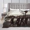A-Arctic Band Soft Blanket M-Monkeys Rock Music Picnic Throw Blanket Winter Novelty Custom Flannel Bedspread Sofa Bed Cover