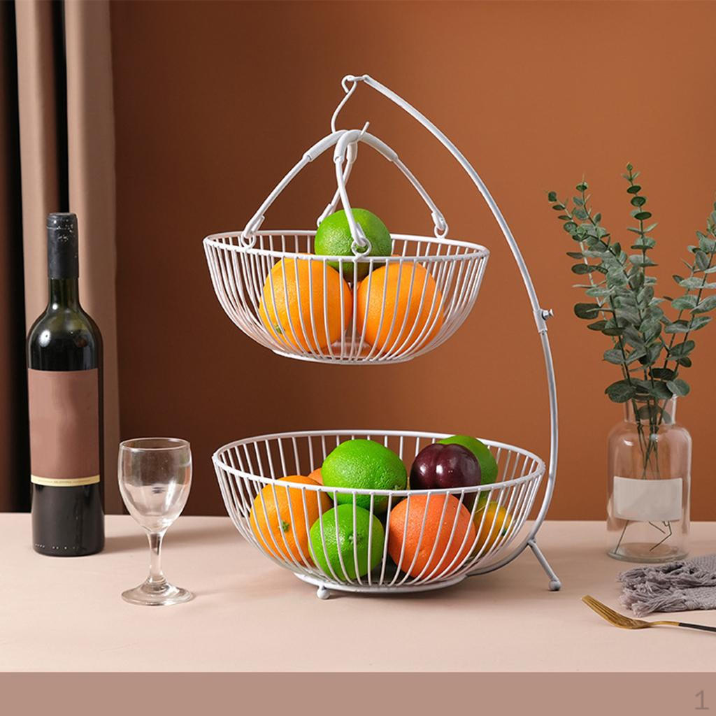 

Ярусная корзина с фруктами, миска, дисплей Rcak, полка для хранения подарков на новоселье, стоящая для кухни D Black