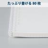 KOKUYO Soft Ring Grid Dot 80 Notebook, Clear, Ruled, B6, Sheets, Transparent, Su-SV548WT-T