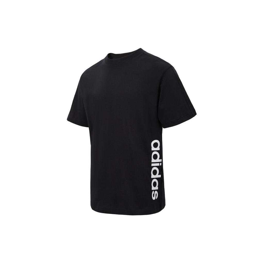 Adidas T Shirts Unisex Black Crew Neck Moderate Straight Fit JJ0614