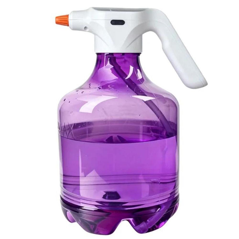 3L Electric Watering Canteen Rechargeable Garden Sprayer Automatic Plant Mister Watering Plants Purple no pole
