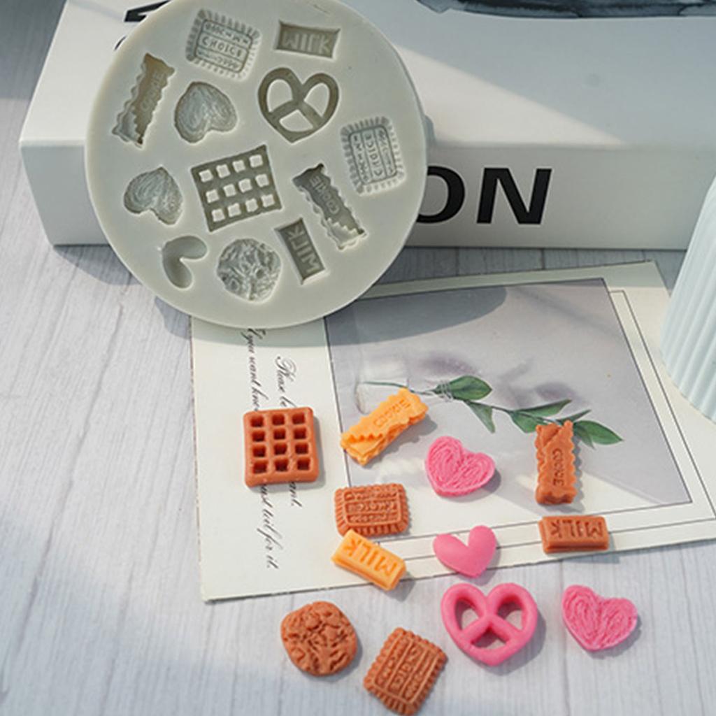 Mehrzweck Kleines Keks Silikonform Set Sicher für Süßigkeitenherstellung Kuchen Dekorieren Polymer Clay Eiswürfelform