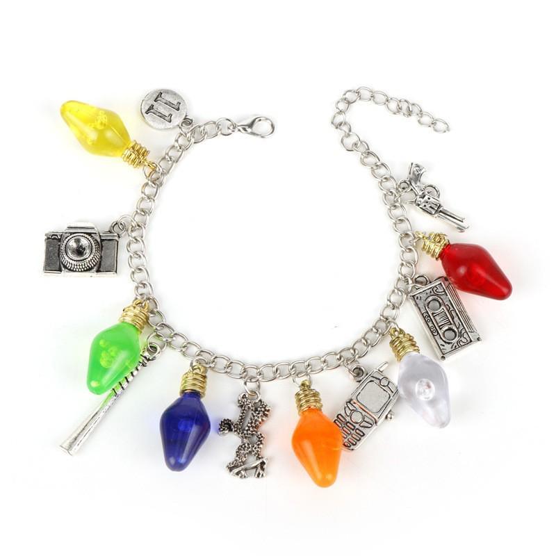 Stranger Things Multi-Accessory Jewelry Set: Bracelet, Axe, Cassette, Bicycle Theme