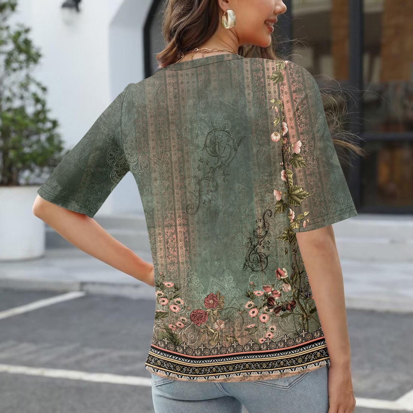 Женские футболки с V-образным вырезом — фото 3