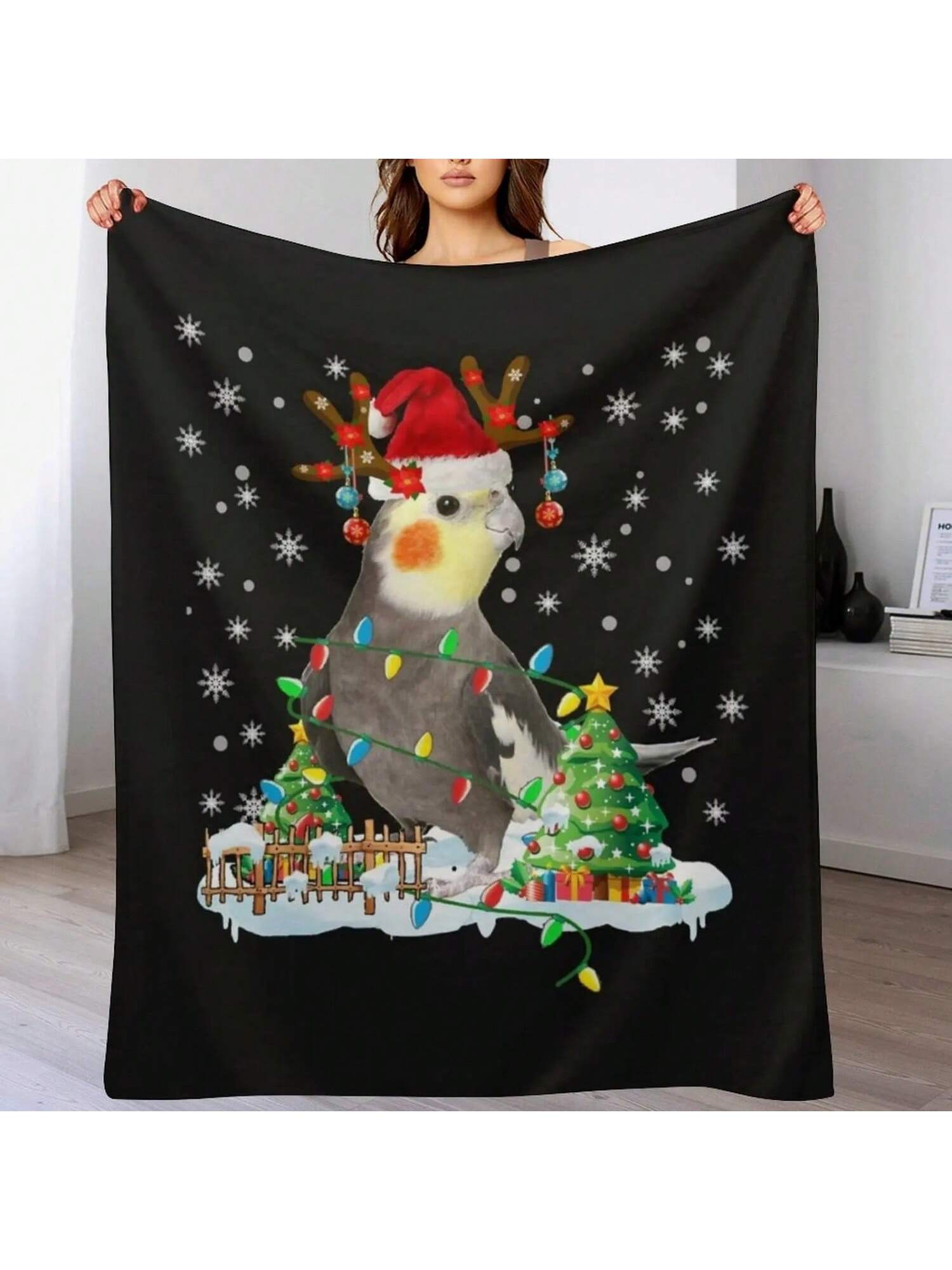 Christmas Cockatiel Lover Santa Christmas Lights Long Sleeve T-Shirt S разноцветный
