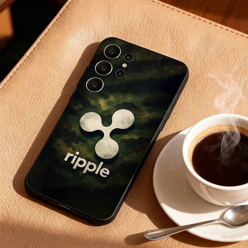 X-Xrp-Crypto R-Ripple Phone Case For Samsung S25,24,23,22,30,21,10,9,Ultra,Plus,Lite,FE Soft Black Case