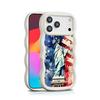 USA America Flag Wavy Edge TPU Mobile Phone Case for iPhone 17 16 15 14 13 12 11 Air Pro Max Plus Colorful Cover