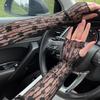 Summer Long Fingerless Gloves Women Sun Protection Sleeves Gloves Lady Thin Lace Mesh Arm Sleeve Sunscreen Uv Breathable Mittens