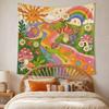 Japanese Cute Cartoon Tapestry Y2K Kawaii Aesthetic Polyester Wall Hanging Bedroom Living Room, Dormitory Home Decor