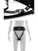 Erotic Wearable Bondage Pants with Massage Stick for SM Training and Pleasure