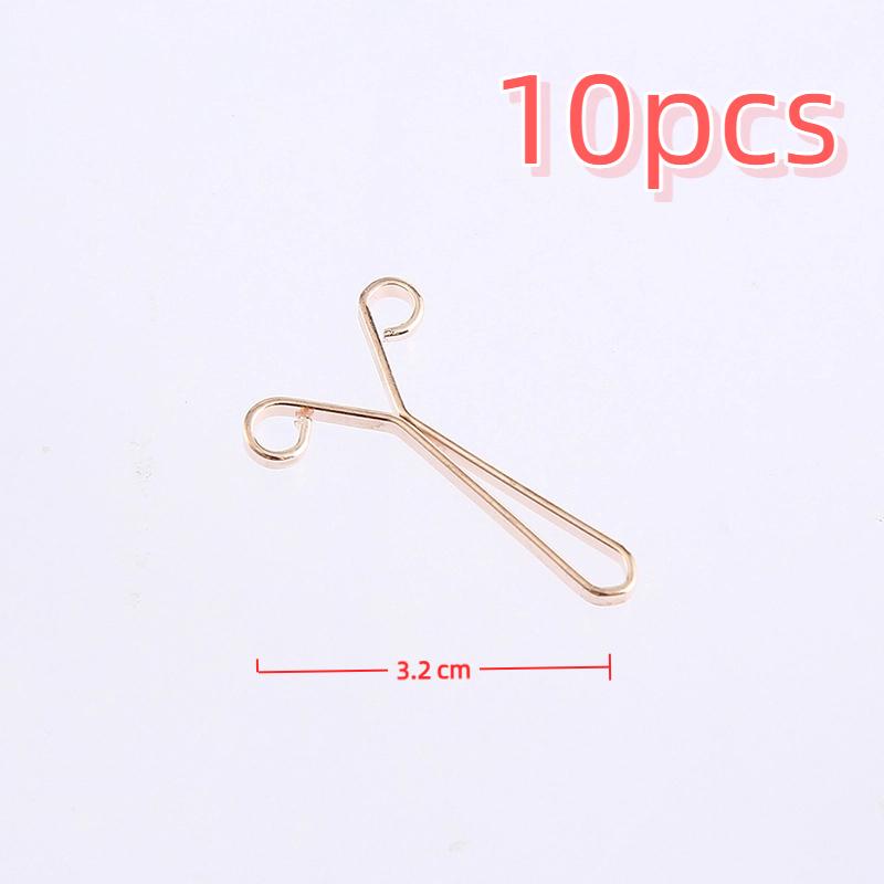 

10pcs No Trace Tighten Waist Buckle U-shaped Snap Button Jeans Buttons Detachable Pants Clips Clothing Accessories Tool рожевий колір золота