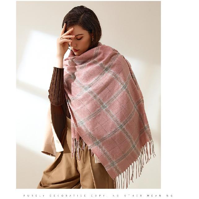 Plaid Scarfs for Women Fall Winter Scarves Pashmina Shawls and