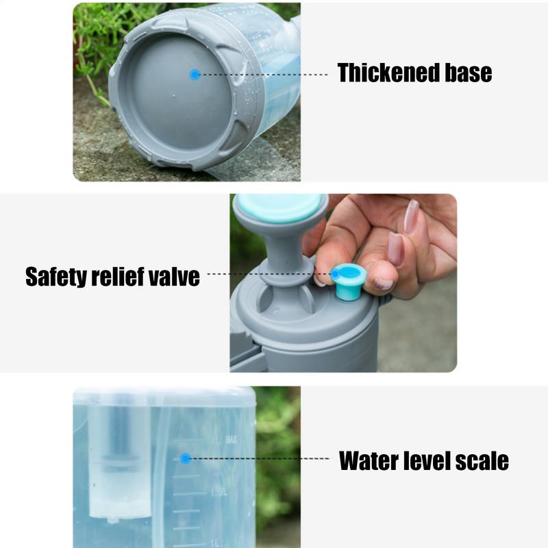 Small Pump Sprayer Watering Spray Bottle Measuring Cup Handheld Plant Mister Watering Can For Lawn Car Washing Work Yard