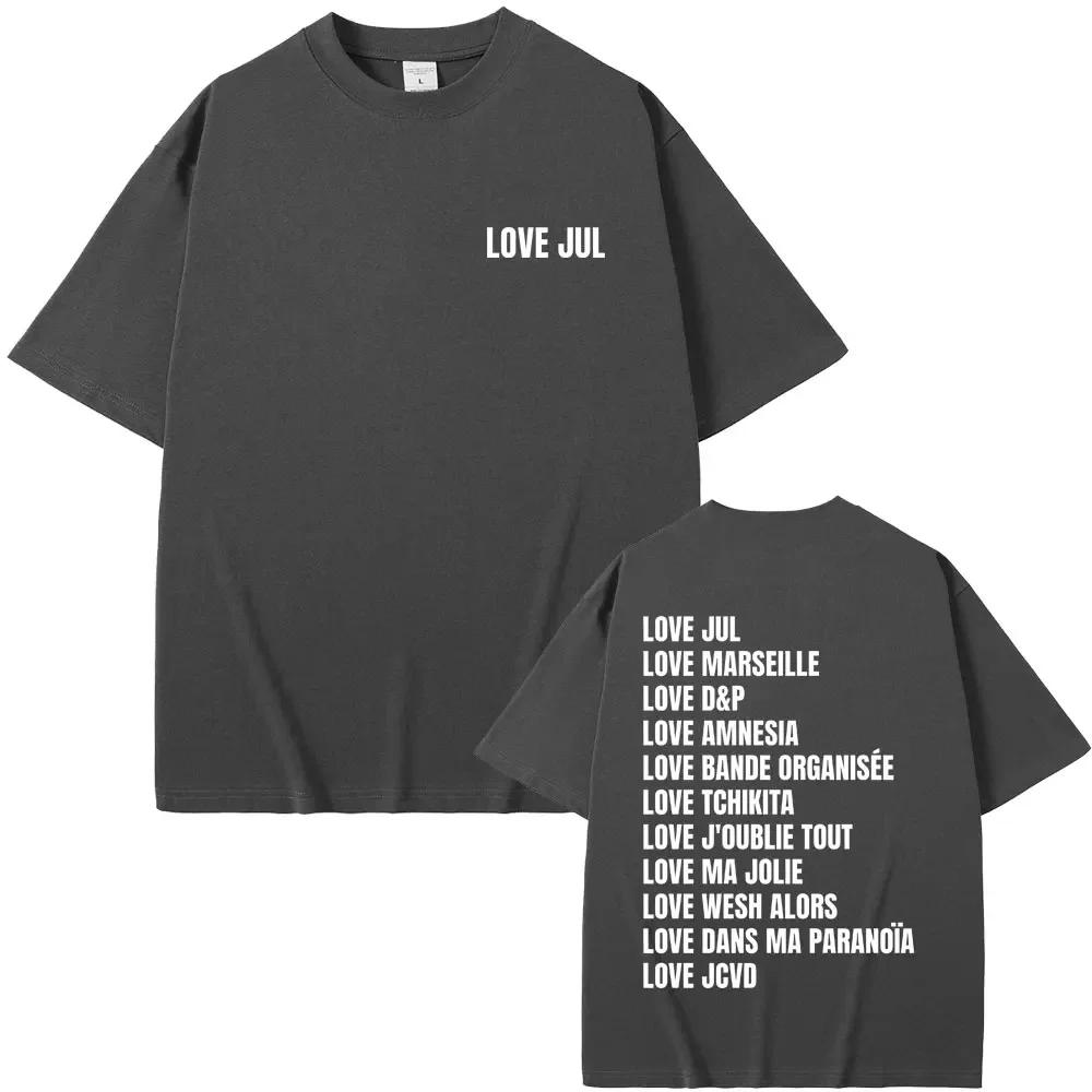 Love Jul 2025 Merch Tshirts Unisex Wounisex Fashion Rap Pop Music Short Sleeve Tshirt Unisexs Hip Hop Oversized T Streetwear Black