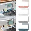 Expandable Telescopic Sink Rack Holder With Adjustable Storage For Kitchen Essentials