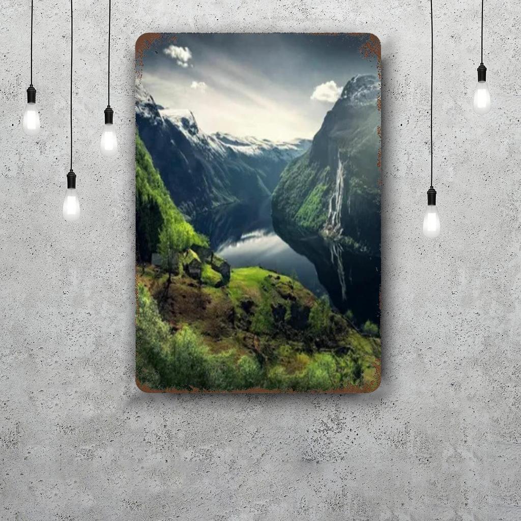 kenai fjords national park Decor Poster Vintage Tin Sign Metal Sign Decorative Plaque for Pub Bar Man Cave Club Wall Decoration