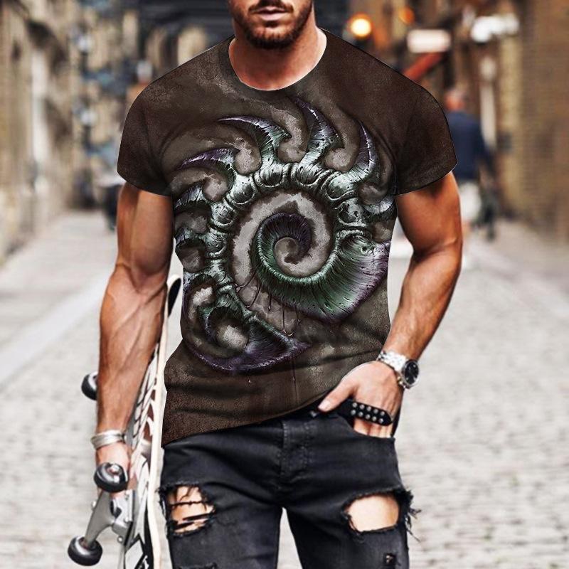 Мужская футболка с принтом в виде подсолнуха 3D Digital Printed — фото 8