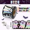 Waterproof Self-Adhesive Ghost Sticker Iridescent Holographic Decals Halloween Border Trim  Office