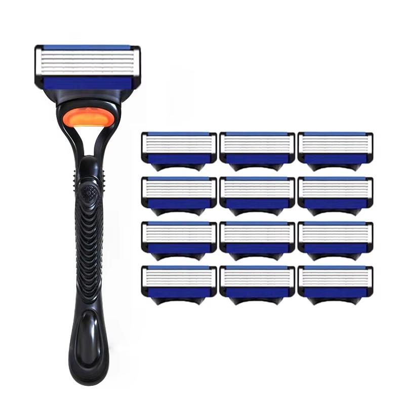 NEW 4-25 Pcs Comb Men's Razor Fusion Pro Power Shaving Shaver Male Face Beard Hair Trimmer 6 Layer Blades Replacement Refills