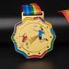 Metal Badminton Medals Custom Medals Gold Silver Bronze Competition Medals