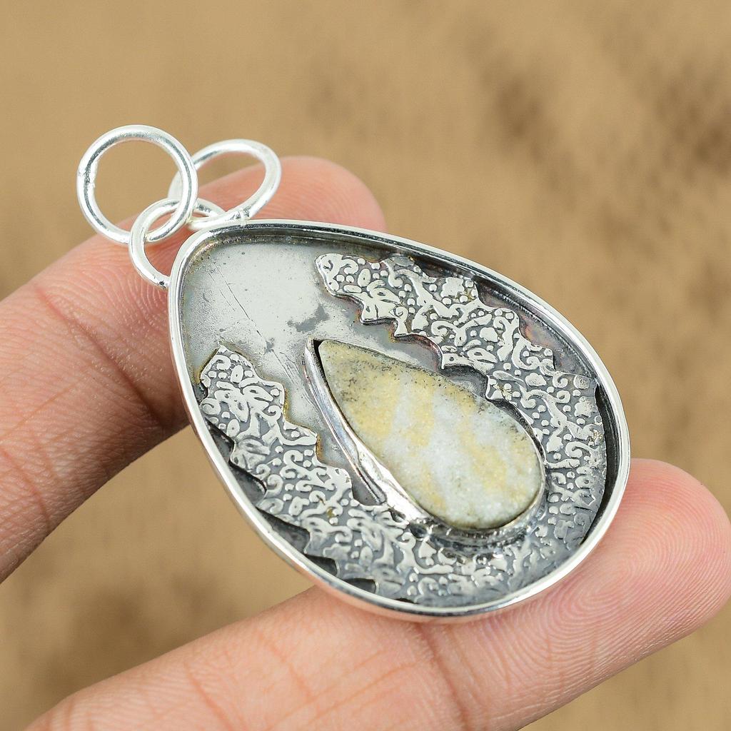 Womens Day Deal 925 Sterling Silver Geode Agate Druzy Stone New Pendant Jewelry