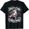 Holy Cow It's Christmas Funny Cow Lover Farm Animal Costume T-Shirt Unisex T-Shirt