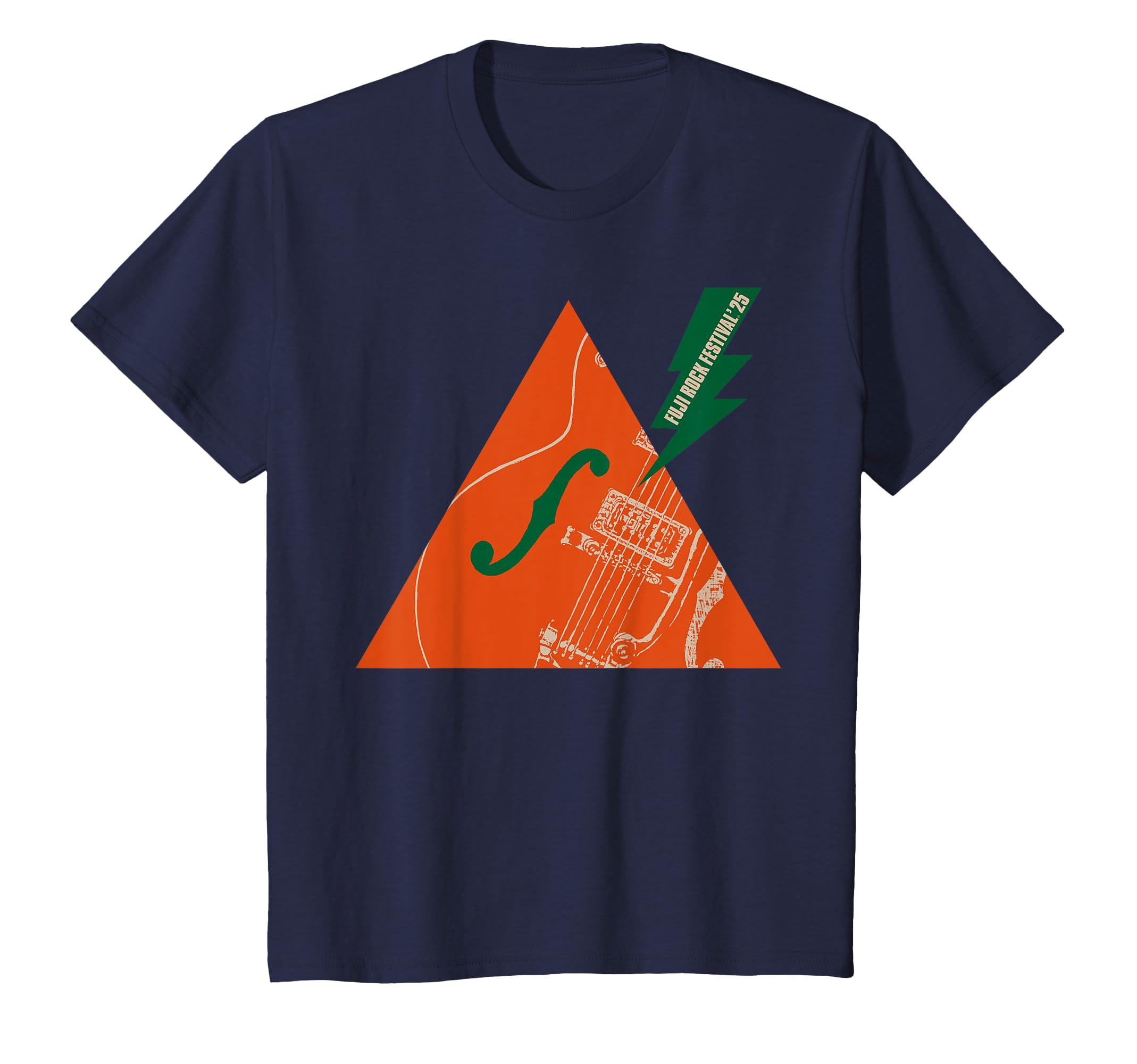 

Kids FUJI ROCK 25 triangle Amazon Limited Color Navy Kids T-shirt чорний