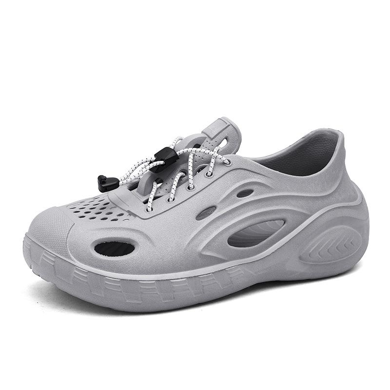 

Летняя верхняя одежда, дырявые туфли, высококачественные мужские туфли на платформе EVA, мужская пляжная обувь из кокоса, нескользящая садовая обувь 40