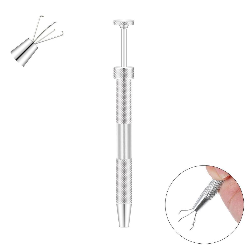 Stainless Steel U-Shaped Nose Ring with Double Zirconia