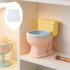 Silicone Toilet Shaped Mold Ideal For Handmade Jewelry Holder And Small Flower Pot Planter Making Mould