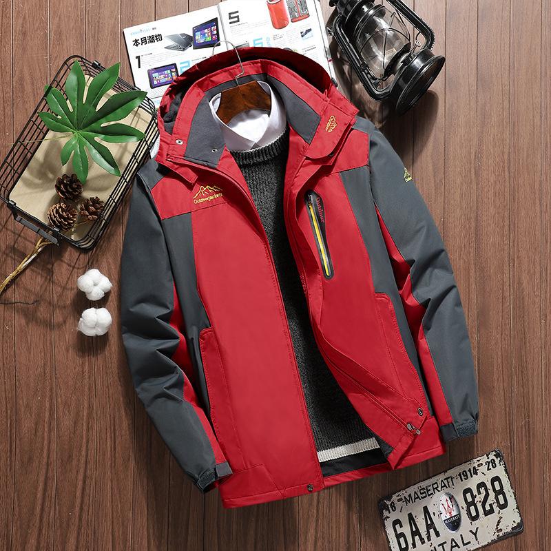 Outdoorjacke Herren Herbst Neue Bergsteigerjacke Dünne Herren Casual Winddichte Kapuzenjacke