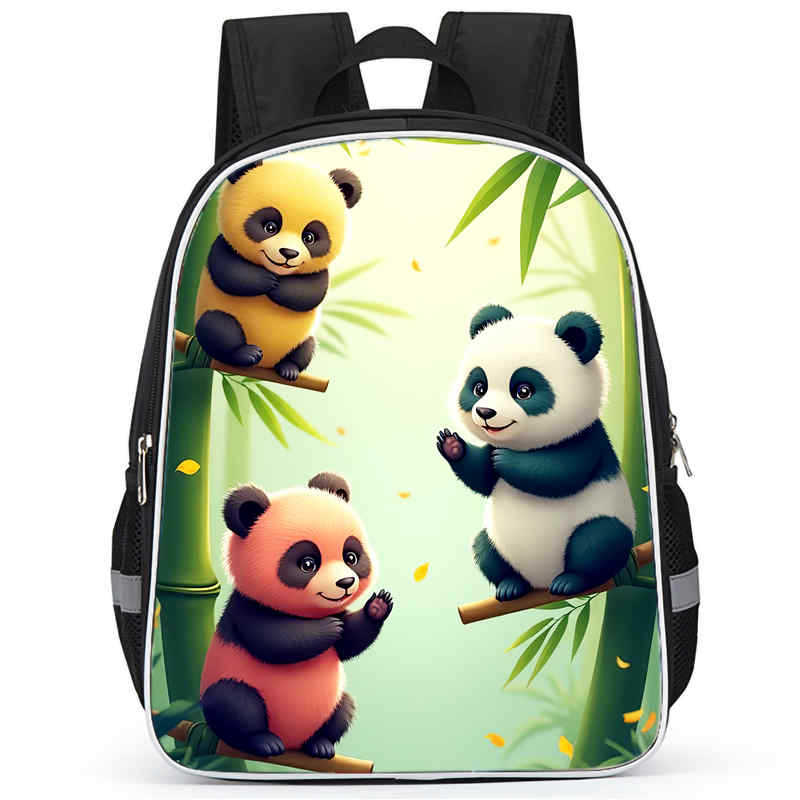 Panda Niedliche Schultasche Verschleißfest Großes Fassungsvermögen Wirbelsäulenschutz Und Anti-Buckel Schüler Party Must-Have Leichter Rucksack