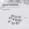 10-Piece Nail Art Set: Pointed Bottom Heart, Crooked Heart, White Diamond, Peach Heart, Square Transparent Rhinestones for Nail Decoration