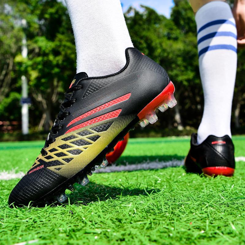 Men's Large-scale Football Shoes Long Nail Anti-slip and Wear-resistant TPR Artificial Corthop Outdoor Children's Football Shoes
