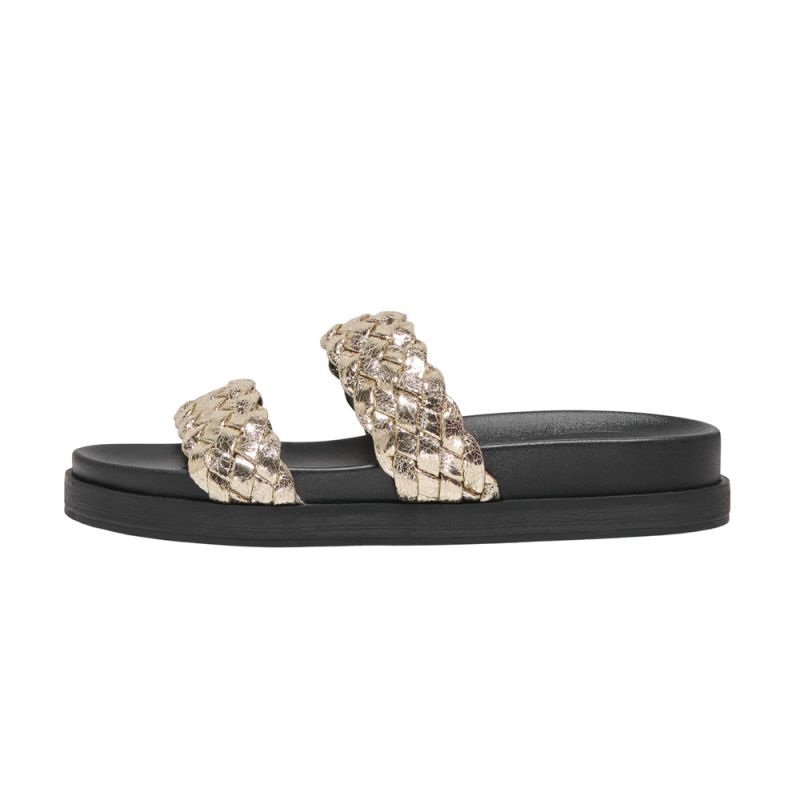 

Women s gold braided minnie mules ONLY 36 золотой
