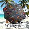 Custom Name Personalized basketball Print Umbrella, Auto Open Close, 8‑Rib Sturdy Frame, Commute Camping Hiking Use, Birthday Gift