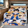 1 Stück DRAGON BALL Aufdruck Flanelldecke, Hohe Qualität für alle Jahreszeiten, Heimdekoration, Wärme und Komfort, Perfekt für Weihnachtsgeschenke