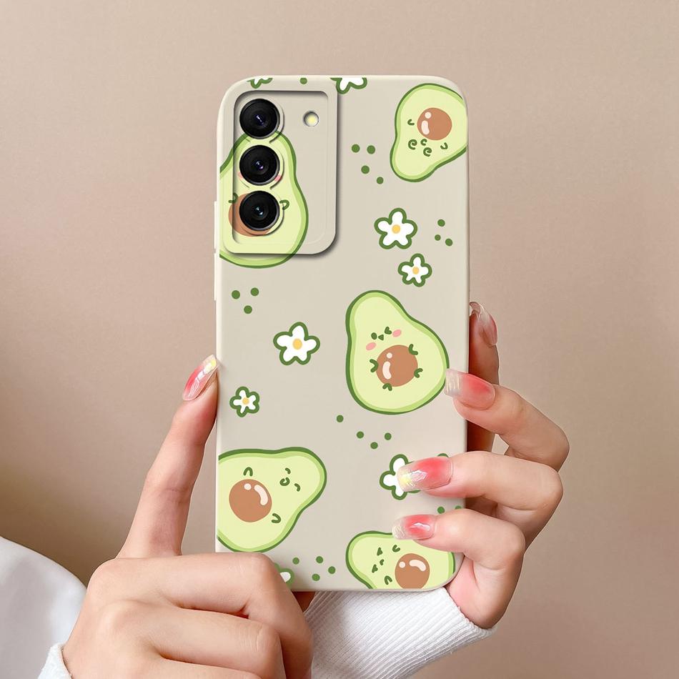Candy Cases For Samsung S22 Ultra Plus Cute Liquid Silicone Full Coverage Anti Choc Bumper For Galaxy S 22 S22Ultra S22+ Coque