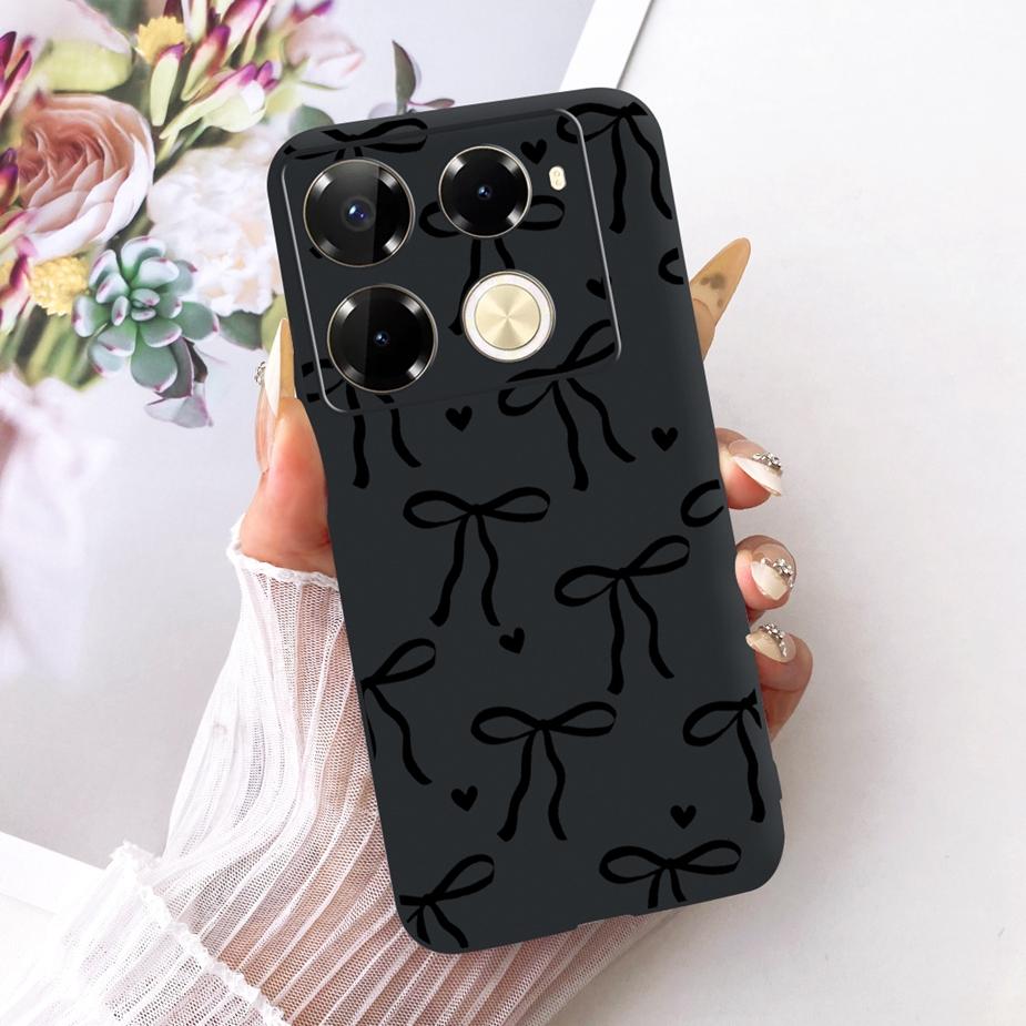 Für Infinix Note 40 40X 5G Hülle X6852 Neue Schmetterlingsbemalte Abdeckung Weiche Silikonhülle Für Infinix Note 40 Pro Plus Note40 X Hülle