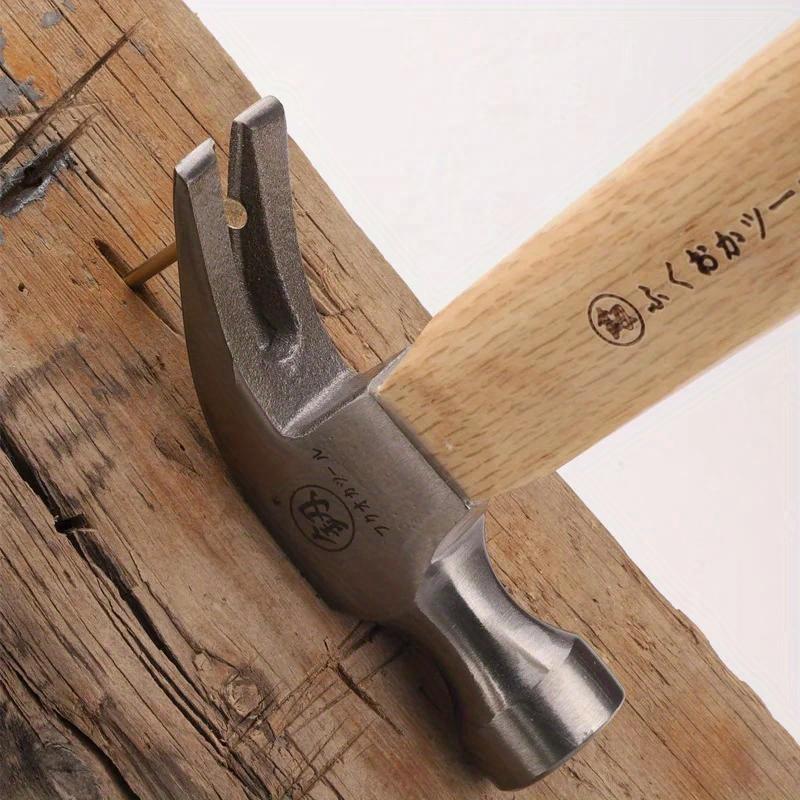 Mini Claw Hammer Household Manual Commonly Used in Woodworking Knock Out Nails Wooden Handle Small Hammer High Carbon Steel