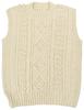 NASKA Knitting Kit Raspberry Vest (Made with Everyday Alpaca) White KT-1
